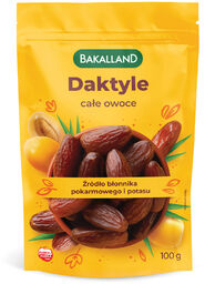 Bakalland Daktyle, całe owoce, 100 g