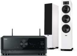 Yamaha RX-V6A (czarny) + Tesi 6 (biały)