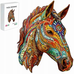 Puzzle Drewniane Dla Dzieci Dorosłych 115 Elementów Koń