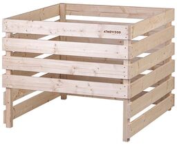 ATMOWOOD Kompostownik drewniany 100 100 80 cm otwarty