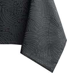 AmeliaHome Obrus plamoodporny wzór roślinny 150x350 cm ciemnoszary