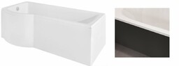 Besco Inspiro 150x70cm wanna z parawanem lewa +