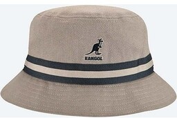Kangol kapelusz bawełniany Stripe Lahinch kolor granatowy bawełniany