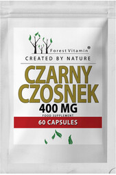 Suplement diety, FOREST VITAMIN Czarny Czosnek 400mg 60caps