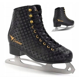 Damskie łyżwy figurowe Smj Exclusive czarne 37