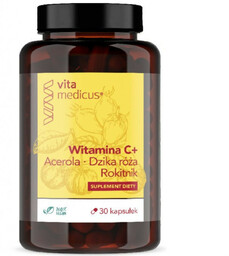 Herbamedicus VitaMedicus Witamina C+ Acerola, dzika róża, rokitnik