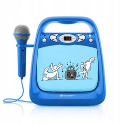 GoGen Boombox dla dzieci- Bobkaraokep niebieski