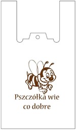 Torby foliowe HDPE ''Pszczółka wie co dobre'' (200szt)