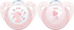 NUK Smoczek uspokajający 0-6m "1" BABY ROSE SILIKON