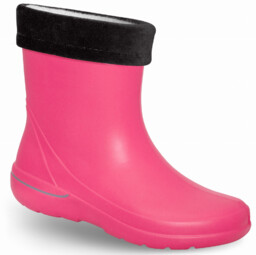 ZETPOL kalosze damskie EVA fuksja wkład ocieplający czarny