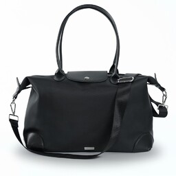 Torba damska shopper nylonowa Solier FB48 Lestia czarna
