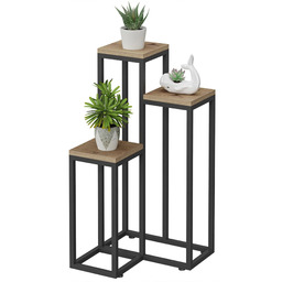 Edinos Potrójny stojak na kwiaty dąb artisan R7-G29