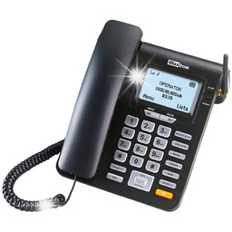 Telefon stacjonarny Maxcom MM28D SIM głośnomówiący SMS identyfikacja