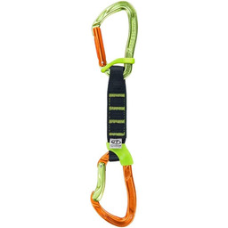 Climbing Technology Unisex Nimble Fixbar Ekspres Wspinaczkowy, Zielony/Pomarańczowy,