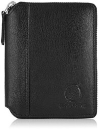 Męski Portfel Skórzany RFID Brødrene G-05L Czarny