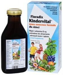Floradix Kindervital Nowa Owocowa Formuła, 250ml