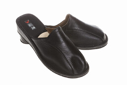 Wójciak Podhale damskie kapcie skóra naturalna zabudowane klin