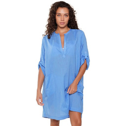 Tunika plażowa 7225 niebieska