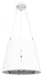 TOFLESZ Okap wyspowy 40cm ODYSSEY biały mat 850m3/h