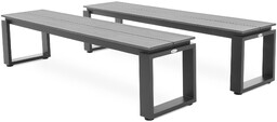 Zestaw 2 ławek ogrodowych 160 cm Pisa -