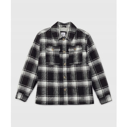 Gap Dziecięca flanelowa kurtka koszulowa Czarny