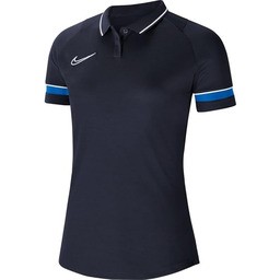 Nike Dri-Fit Academy, Polo Kobieta, Obsydian/biały/Royal Niebieski/Biały, XS