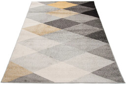 Edinos Szaro Żółty Nowoczesny Dywan D3-N00