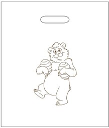 Torby foliowe LDPE ''Miś'' (50 szt) - LDPE12