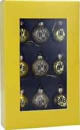 Borussia Dortmund BVB-mini bombki choinkowe (zestaw 9 sztuk),
