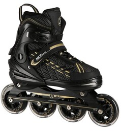 ŁYŻWOROLKI NILS EXTREME NA1128 CZARNO-ZŁOTE