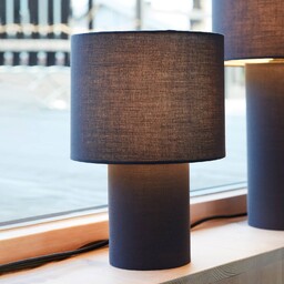 PR Home lampa stołowa Leah, niebieska, wysokość 28
