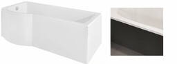 Besco Inspiro 160x70cm wanna z parawanem lewa +