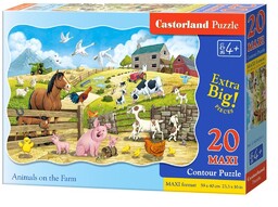Castorland PUZZLE 20 MAXI - ANIMALS ON THE