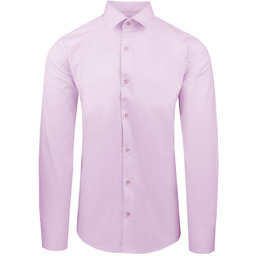 Różowa Koszula Bawełniana o Taliowanym Kroju, Jednokolorowa KSDWPZNIrozowaP006sl