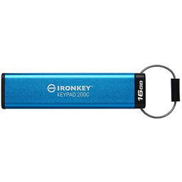 Kingston IronKey Keypad 200 16GB USB-C AES Encrypted