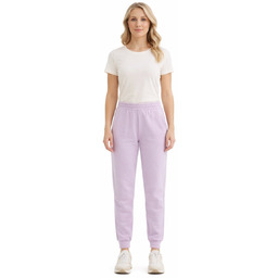 ARMANI EXCHANGE LEKKIE LILIOWE SPODNIE DRESOWE Z WYSOKIM