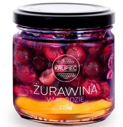 Żurawina w miodzie Krupiec 220g