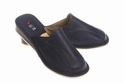 Wójciak Podhale damskie kapcie skóra naturalna zabudowane klin