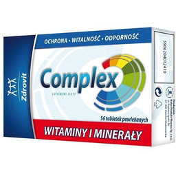 Zdrovit Complex Witaminy i Minerały, 56 tabletek