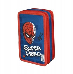 Piórnik Potrójny Z Wyposażeniem Spider-man