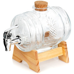 Słój do napojów z kranikiem i stojakiem 1