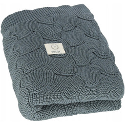 Yosoy kocyk bawełniany eco waves Petrol