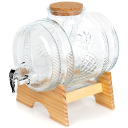 Słój do napojów z kranikiem i stojakiem 5