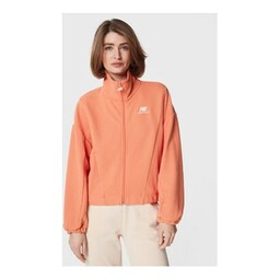 New Balance Bluza WJ23500 Pomarańczowy Oversize