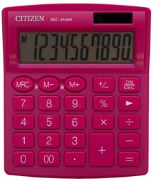 Kalkulator biurowy Citizen, SDC-810NRPKE, różowy