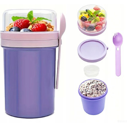 POJEMNIK NA MUSLI 450 ML 250 ML SZCZELNY