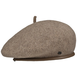 Beret Baskijski Wełniany by Loevenich, beżowy, One Size