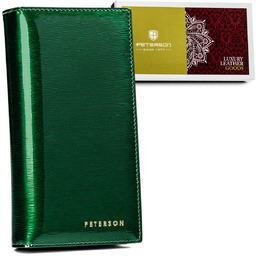 Duży portfel damski na prezent ochrona RFID Peterson