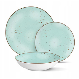 Serwis komplet zestaw obiadowy z porcelany 18 el