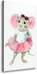 Foto obraz na płótnie pionowy Mysz baletnica